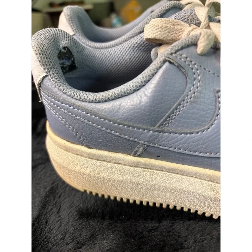 Nike Court Vision Alta Platform Sneakers Ashen Slate Blue Womens Size 8 DM0113
